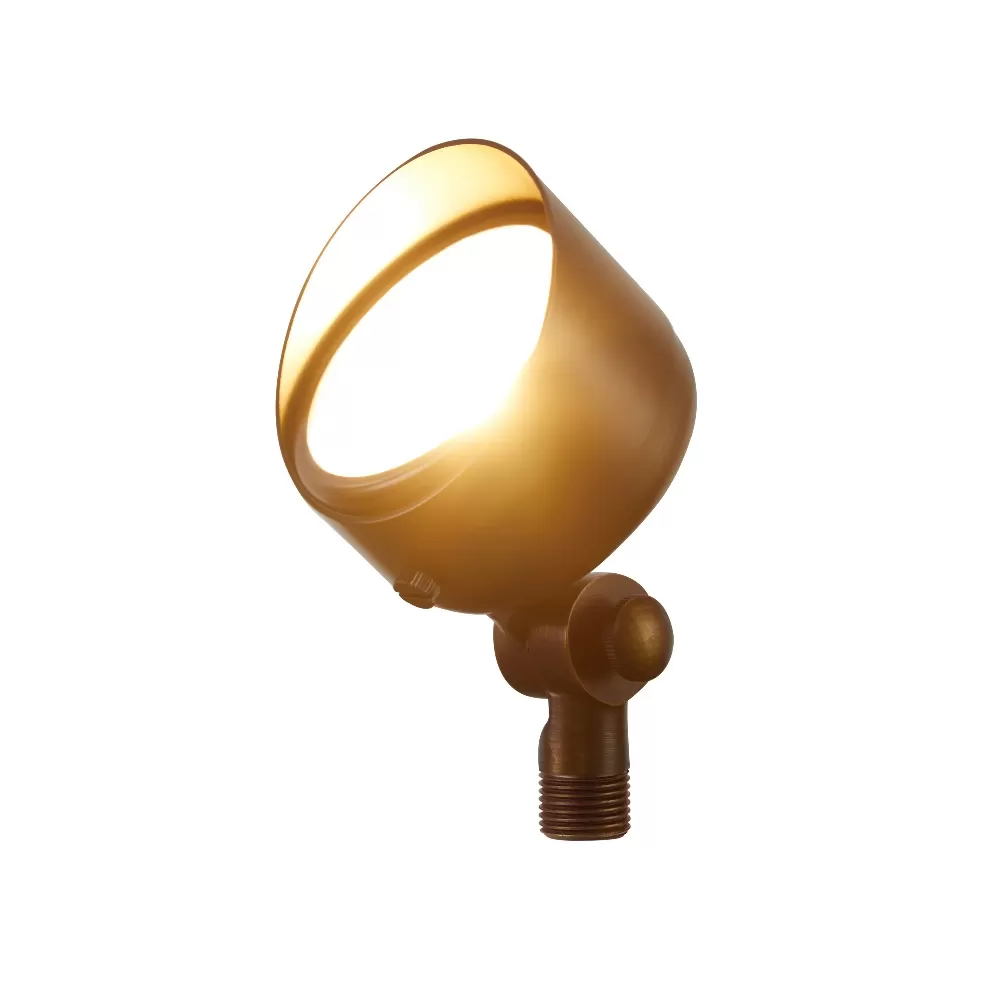 Mighty Integrated LED Brass Spotlight