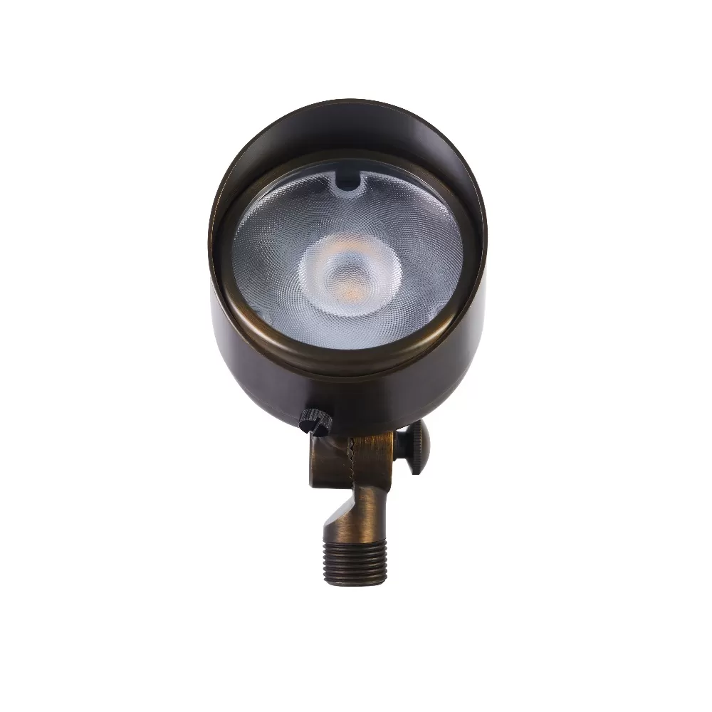 Mighty Integrated LED Brass Spotlight